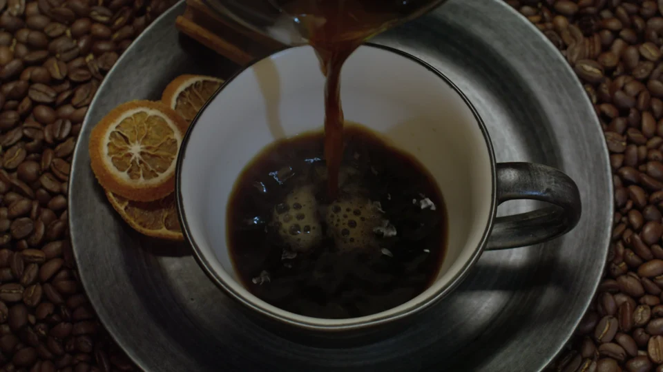 Coffee preparation for a content creation video